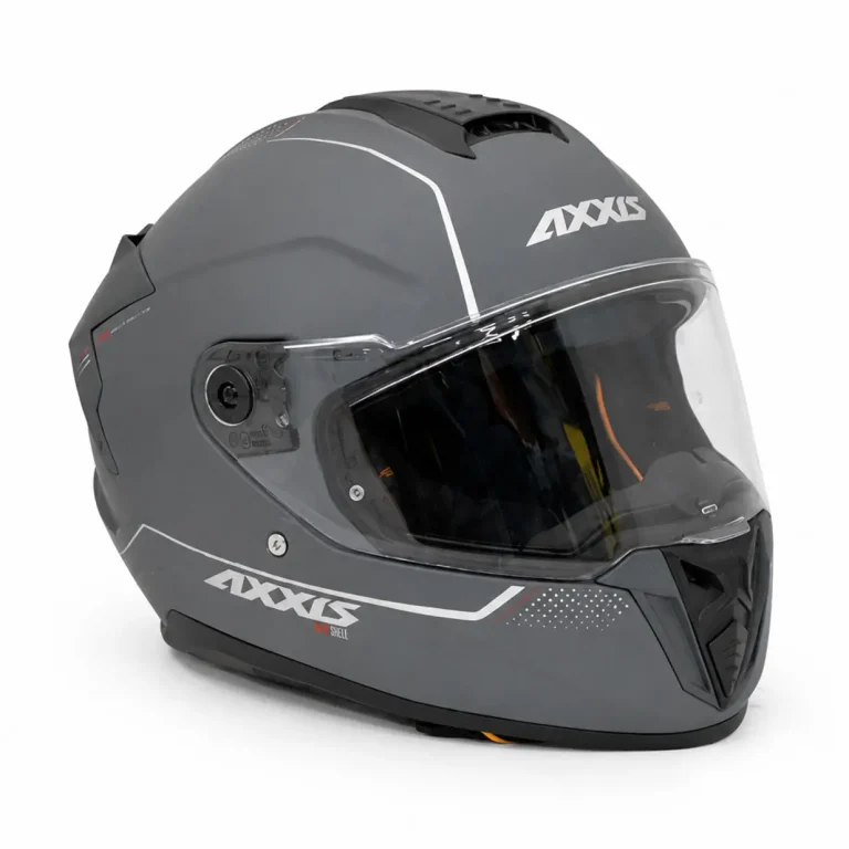 کلاه کاسکت اکسیس فک ثابت طوسی AXXIS HAWK SHELL
