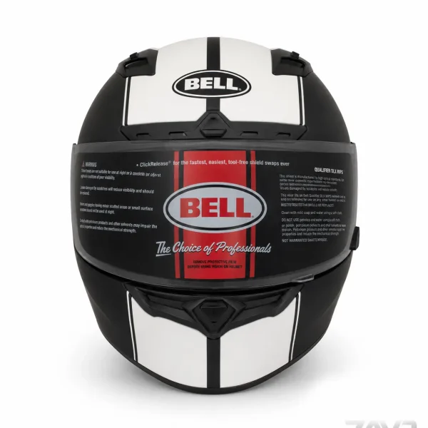 کلاه کاسکت BELL DLX MIPS فک ثابت مشکی سفید