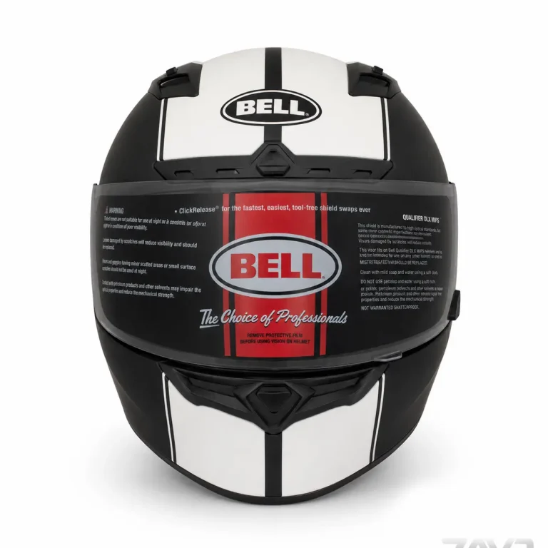 کلاه کاسکت BELL DLX MIPS فک ثابت مشکی سفید