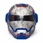 کلاه کاسکت آیرون من آبی طوسی مات Iron Man