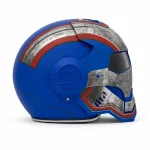 کلاه کاسکت آیرون من آبی طوسی مات Iron Man