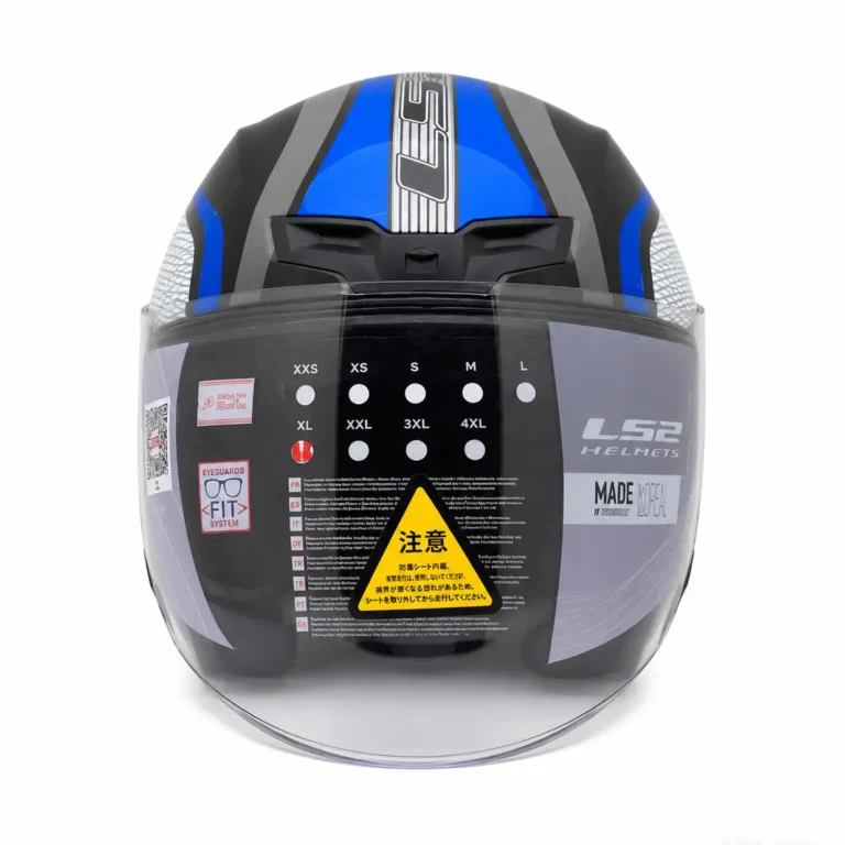 کلاه کاسکت LS2 بدون فک مدل 608 GRY-BLU