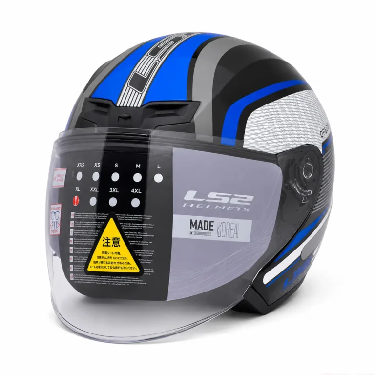 کلاه کاسکت LS2 بدون فک مدل 608 GRY-BLU