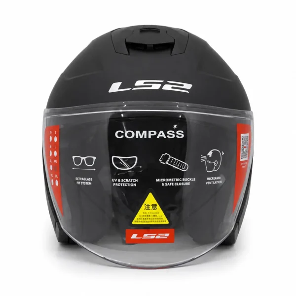 کلاه کاسکت LS2 بدون فک مشکی OF626