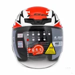 کلاه کاسکت LS2 بدون فک STAR سفید قرمز