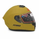 کلاه کاسکت زبرا فک ثابت خردلی ZEBRA