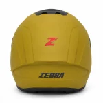 کلاه کاسکت زبرا فک ثابت خردلی ZEBRA