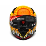 کلاه کاسکت فول فیس AVA DVS طرح Fire Monster