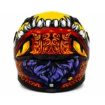 کلاه کاسکت فول فیس AVA DVS طرح Fire Monster