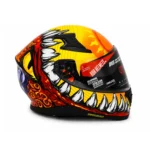 کلاه کاسکت فول فیس AVA DVS طرح Fire Monster