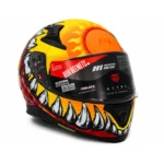 کلاه کاسکت فول فیس AVA DVS طرح Fire Monster
