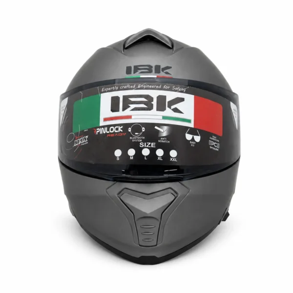 کلاه کاسکت فک متحرک iBK مدل  MATT GRAY
