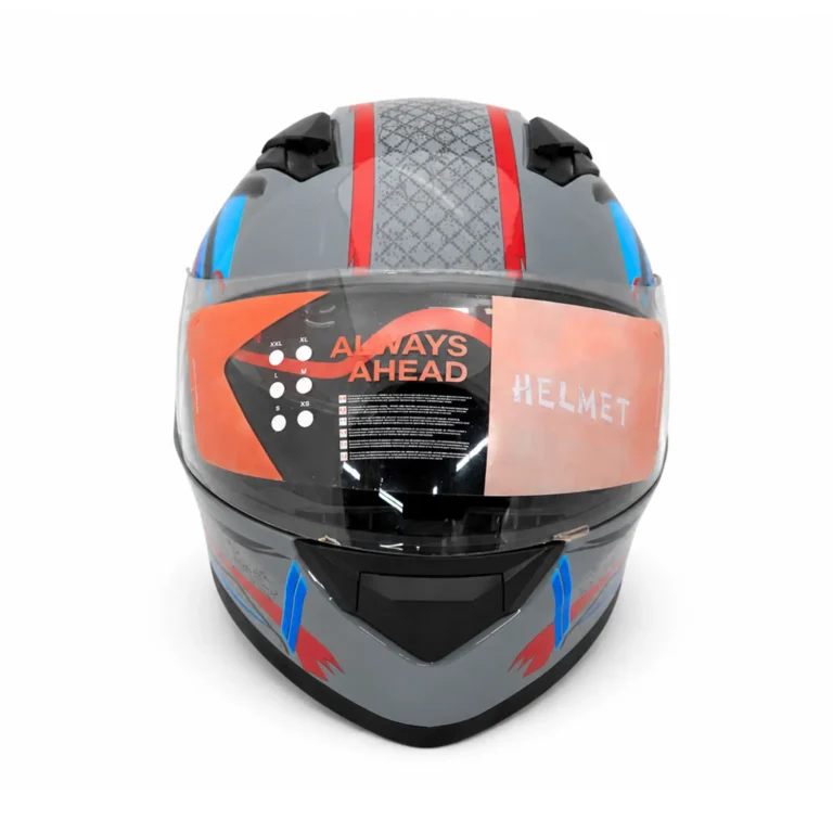 کلاه کاسکت فک ثابت MT HELMET   رنگ طوسی قرمز آبی
