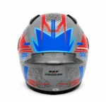 کلاه کاسکت فک ثابت MT HELMET   رنگ طوسی قرمز آبی