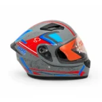 کلاه کاسکت فک ثابت MT HELMET   رنگ طوسی قرمز آبی