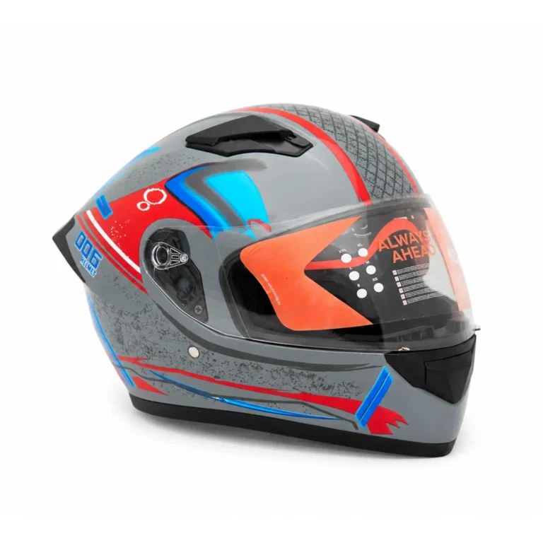 کلاه کاسکت فک ثابت MT HELMET   رنگ طوسی قرمز آبی