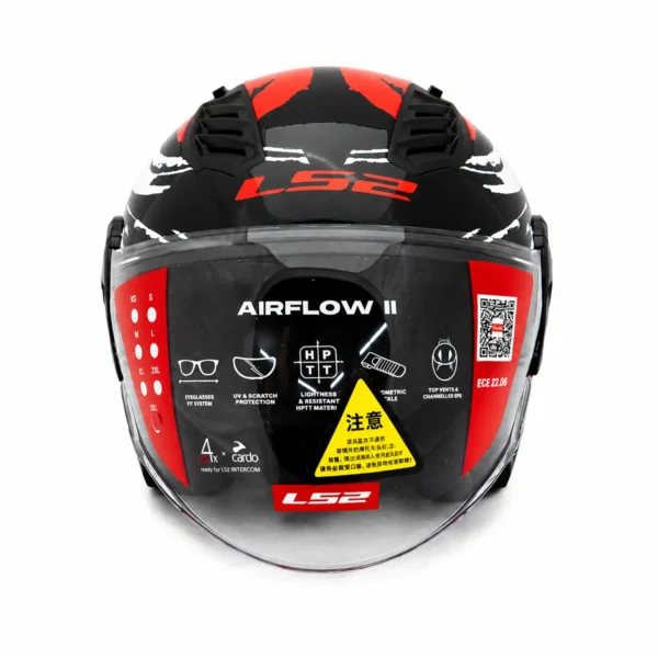 کلاه کاسکت بدون فک طلق‌دار LS2 مدل Airflow II