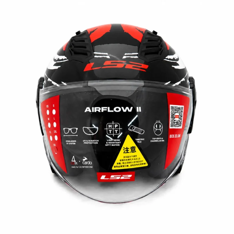 کلاه کاسکت بدون فک طلق‌دار LS2 مدل Airflow II