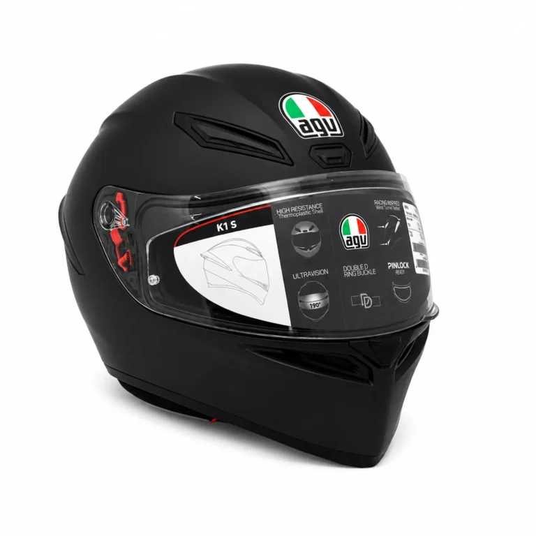 کلاه کاسکت فک ثابت AGV مدل K1 S رنگ مشکی
