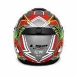 کلاه کاسکت فک ثابت LS2 مدل FF352 Rookie مشکی قرمز براق