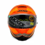 کلاه کاسکت فک ثابت دوطلق AXXIS مدل Eagle SV رنگ نارنجی براق