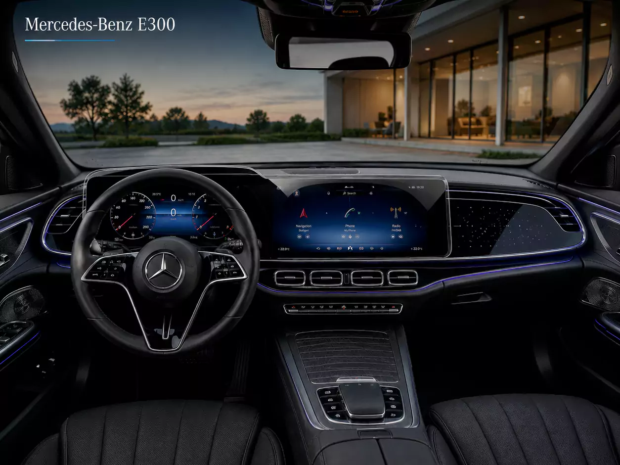 10_Mercedes_E300 copy گلس مانیتور مرسدس بنز E300 - تصویر 1