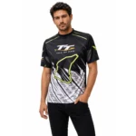 تی‌شرت مردانه Isle of Man TT Racing مشکی سفید