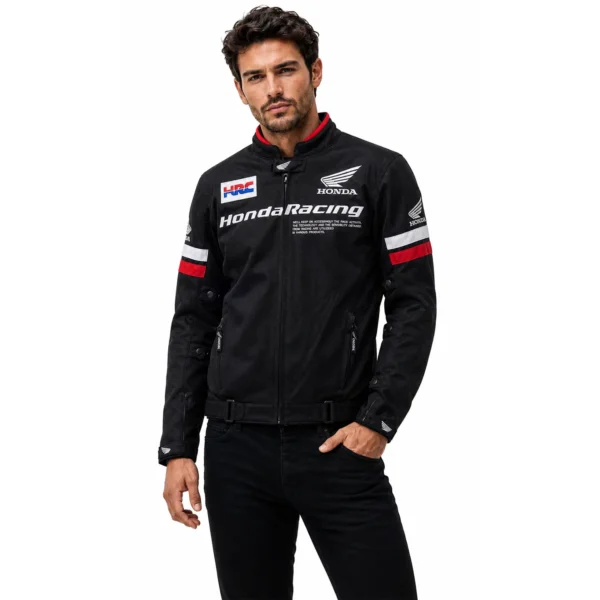 کاپشن موتورسواری Honda Racing مشکی قرمز
