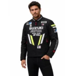کاپشن موتورسواری سوزوکی مدل Ecstar MotoGP مشکی