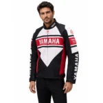 کاپشن موتورسواری یاماها مدل Racing مشکی سفید قرمز - تصویر 2