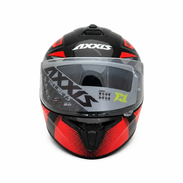 کلاه کاسکت فک ثابت AXXIS مدل Eagle SV مشکی و قرمز